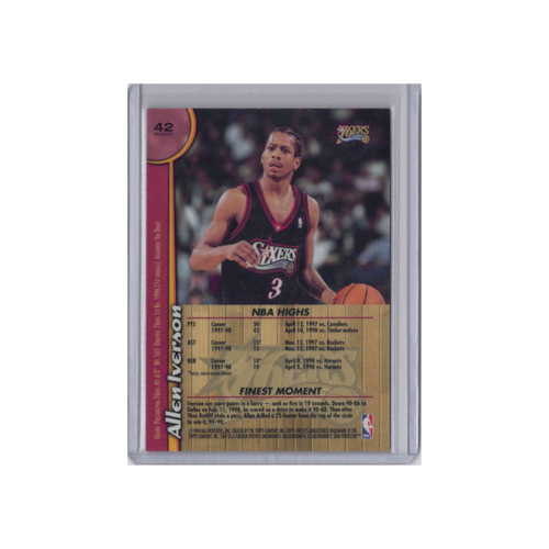 1998-1999 Topps Finest | Allen Iverson #42 | Refractor