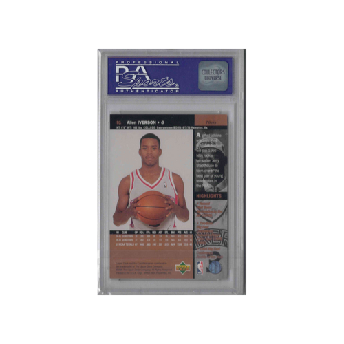 1996-1997 Upper Deck | Allen Iverson #91 | Rookie PSA 8