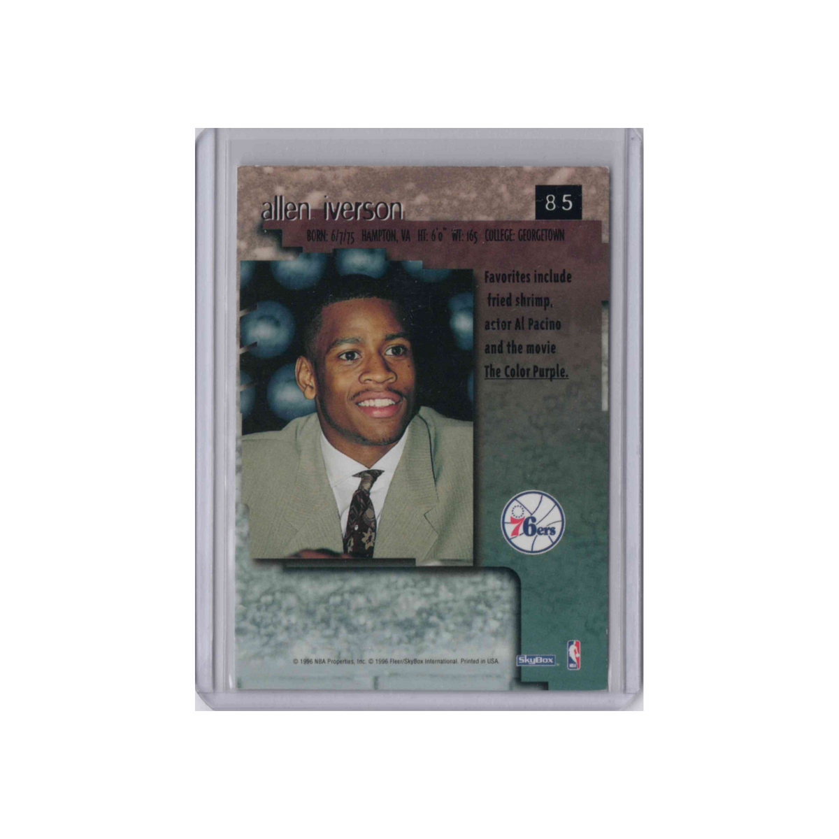 1996-1997 Skybox Premium | Allen Iverson #85 | Base (RC)