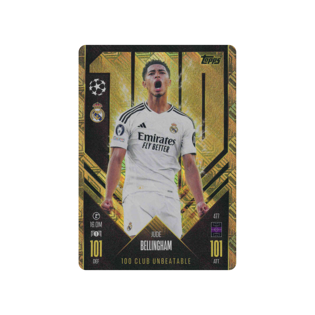 2024-2025 Topps Match Attax UCC 100 Club | Jude Bellingham #477 | Unbeatable