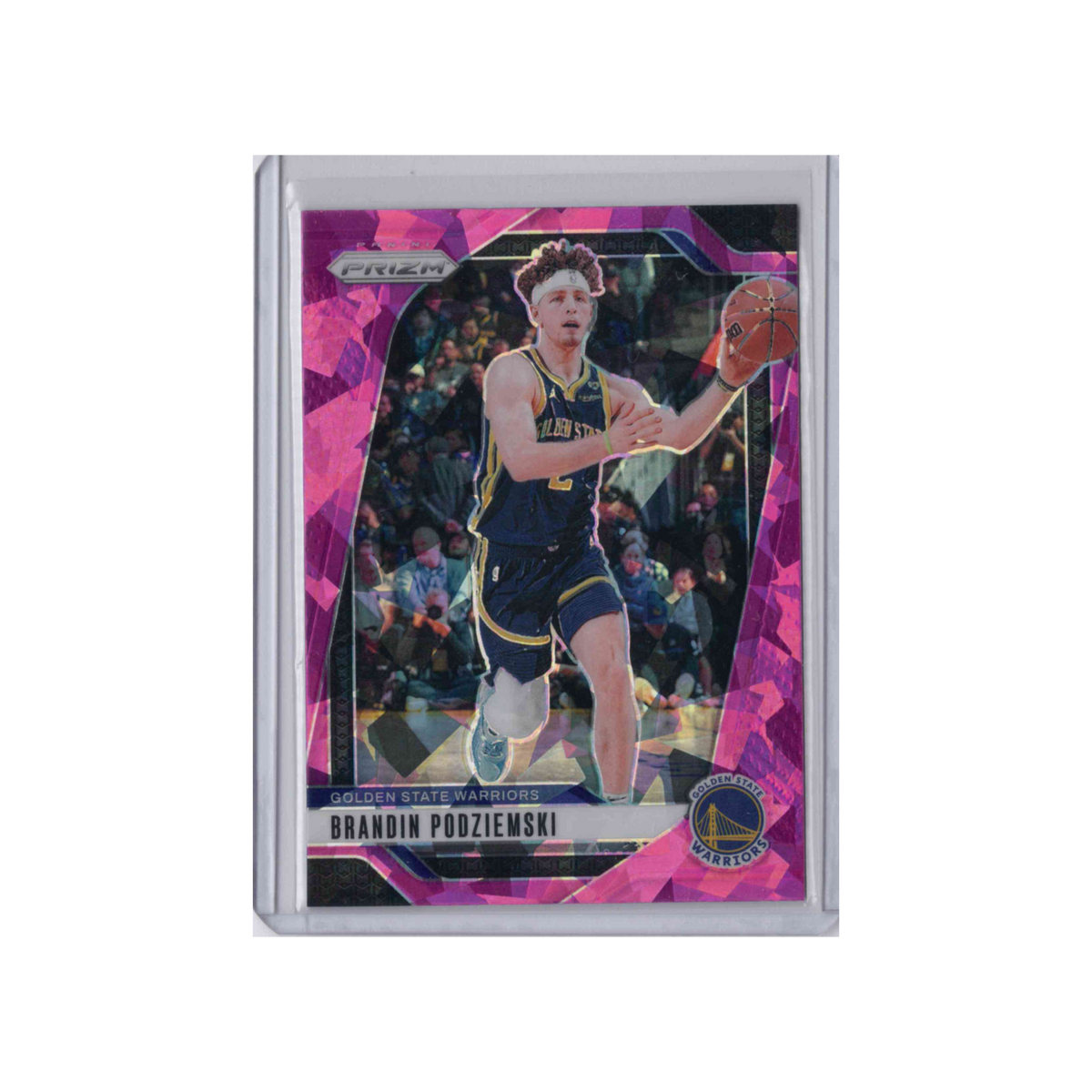2024-2025 Panini Prizm | Brandin Podziemski #81 | Pink Cracked Ice Prizm