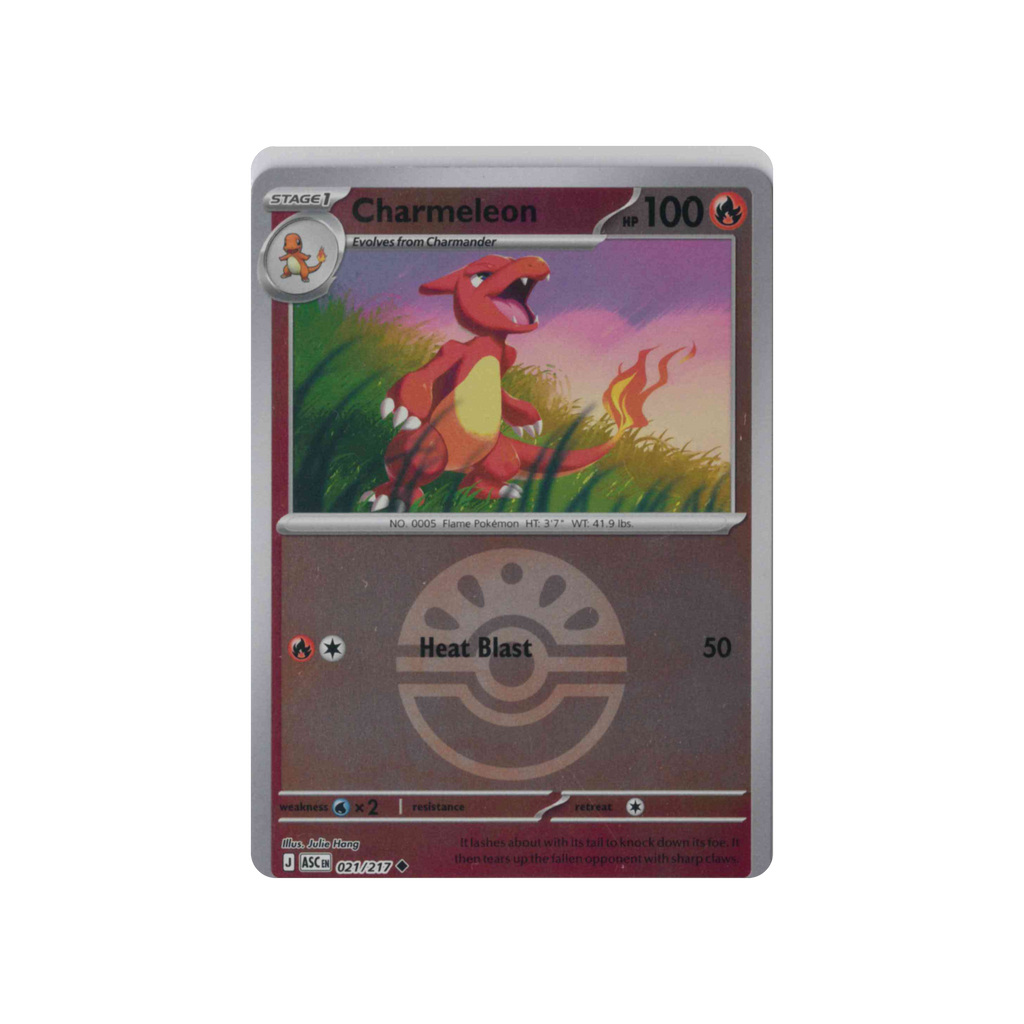 2026 Pokémon Ascended Heroes | Charmeleon #021/217 | Reverse Holo (Poké Ball Pattern)