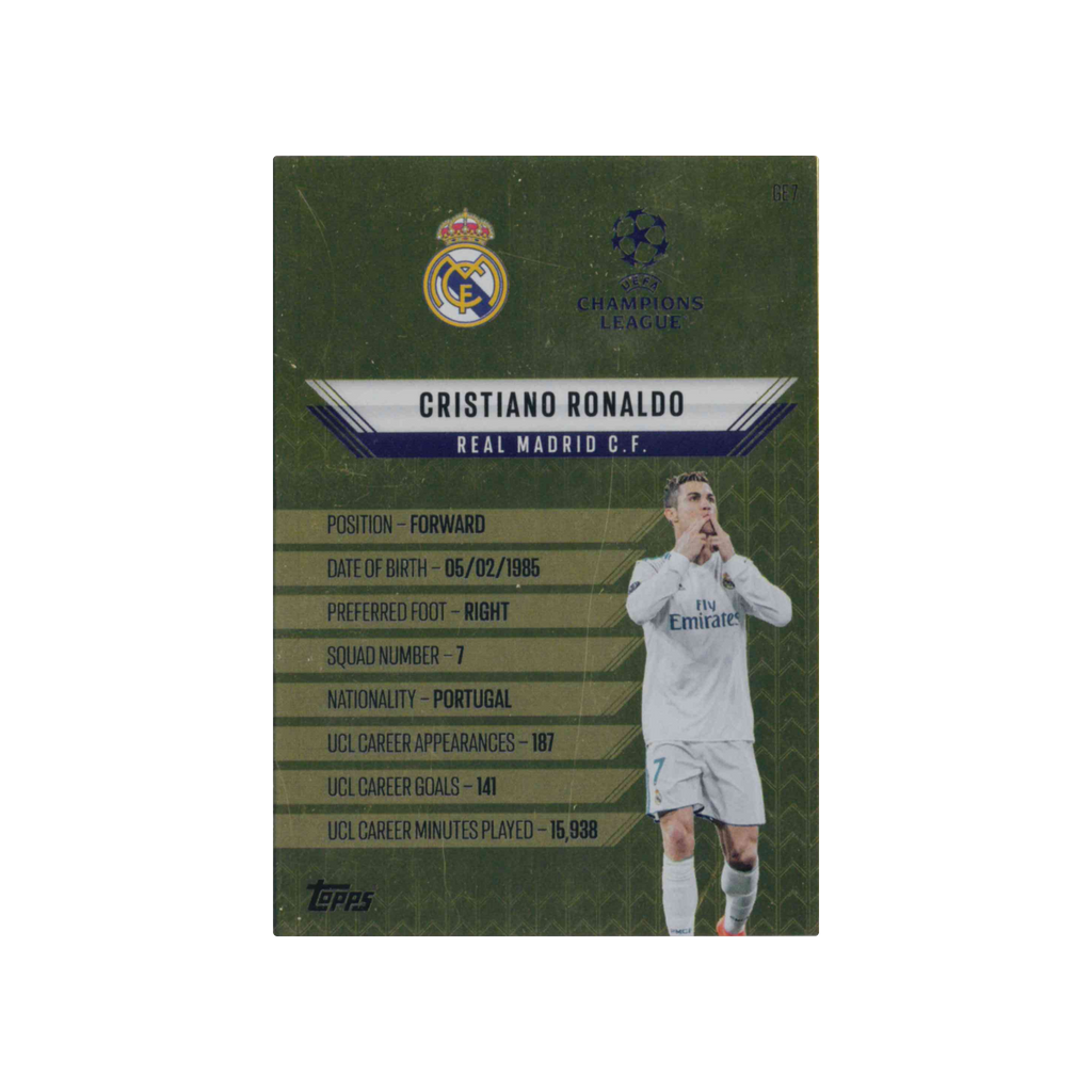 2024-2025 Topps Match Attax UCC | Cristiano Ronaldo #GE7 | Gold Edge Edition