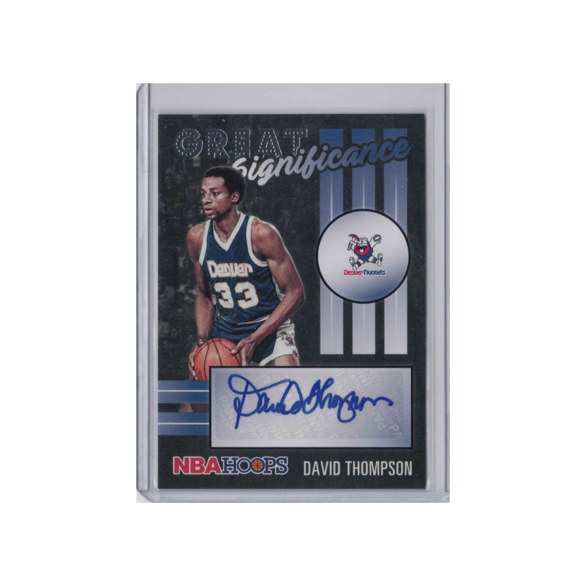 2020-2021 Panini NBA Hoops Great Significance Autographs | David Thompson #GS-DTH | Auto