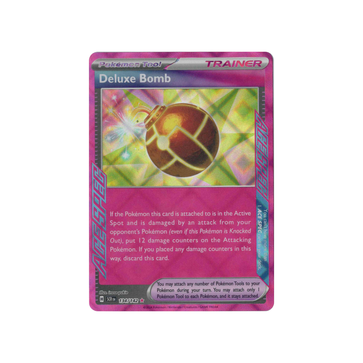 2024 Pokémon Stellar Crown | Deluxe Bomb #134/142 | Holo (Ace Spec)