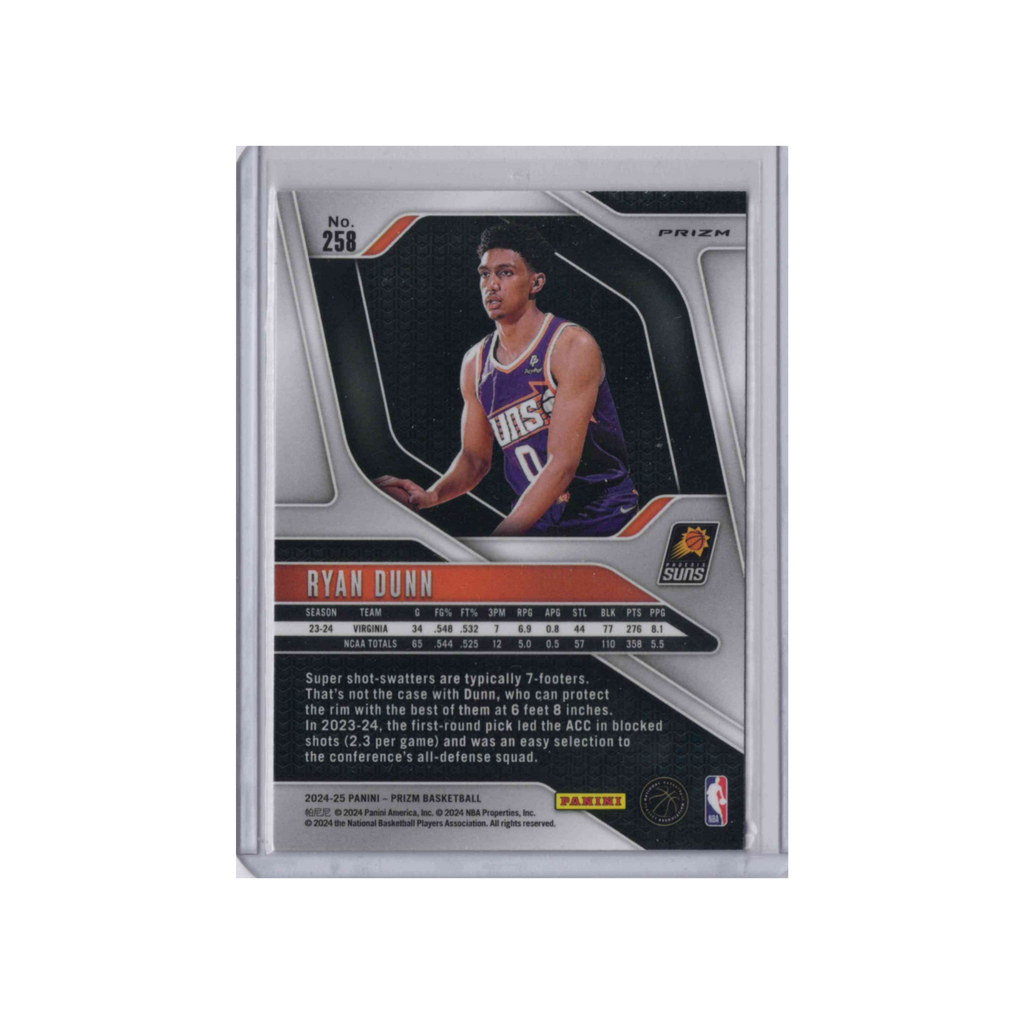 2024-2025 Panini Prizm | Ryan Dunn (RC)  | Silver Prizm