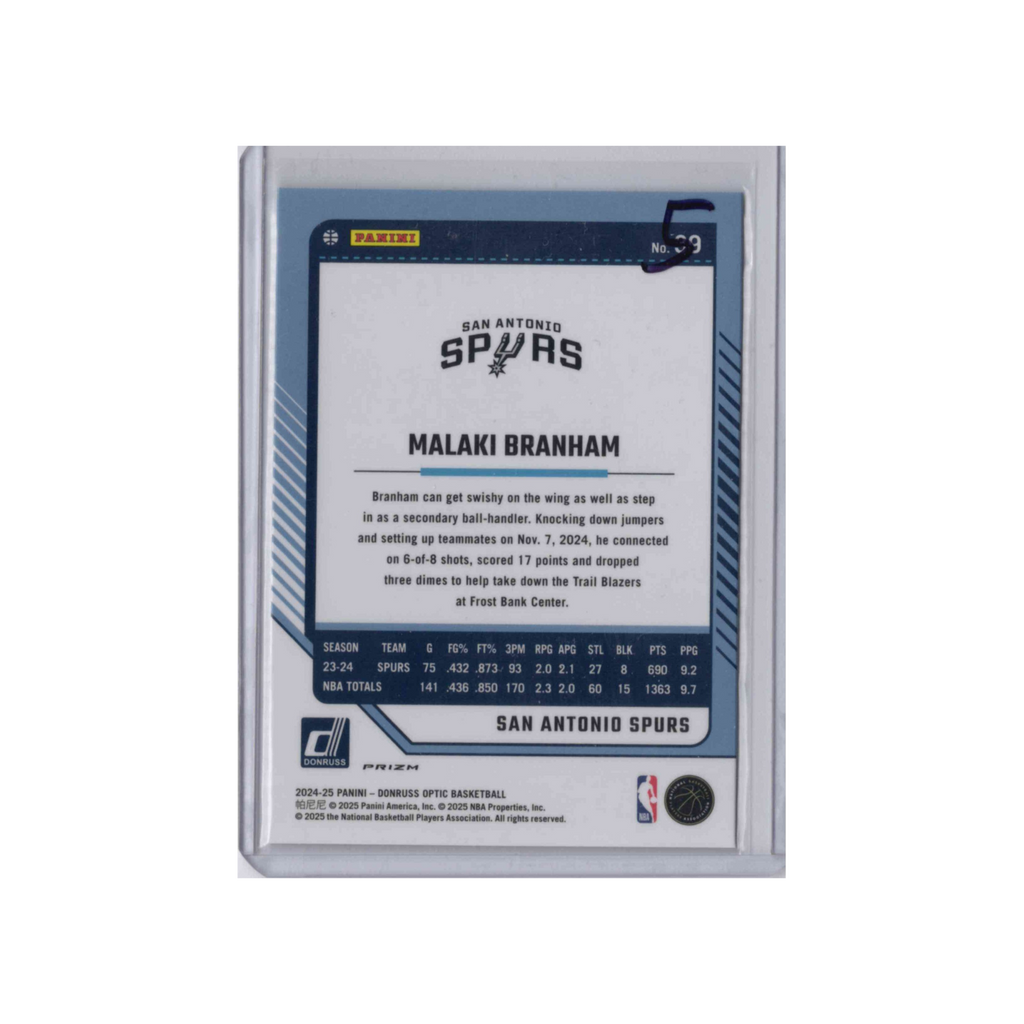 2024-2025 Donruss Optic | Malaki Branham #39  | Holo