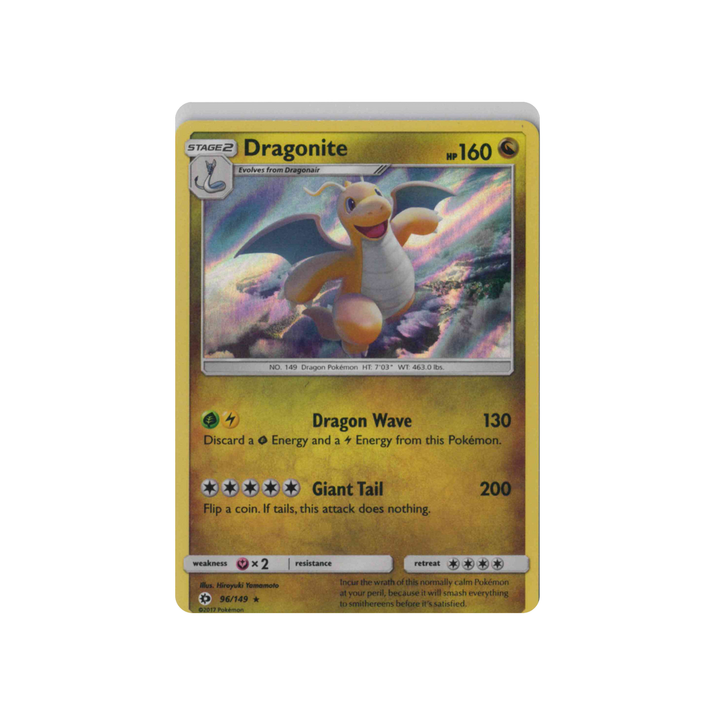 2017 Pokémon Sun & Moon | Dragonite #96/149 | Holo