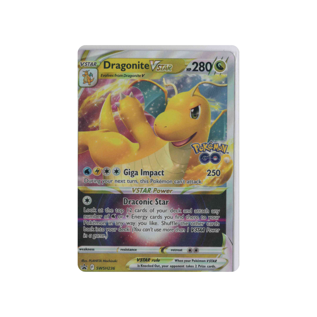 2022 Pokémon Sword & Shield Black Star Promos | Dragonite VSTAR #SWSH236 | Promo Holo (Pokémon GO)