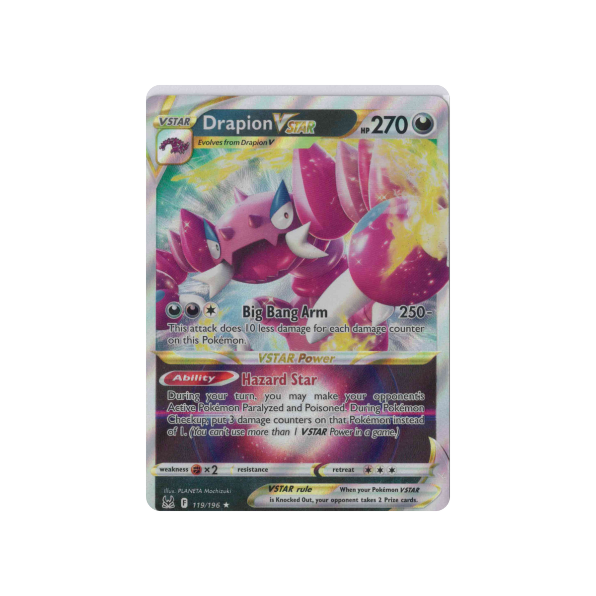 2022 Pokémon Lost Origin | Drapion VSTAR #119/196 | Holo (VSTAR)