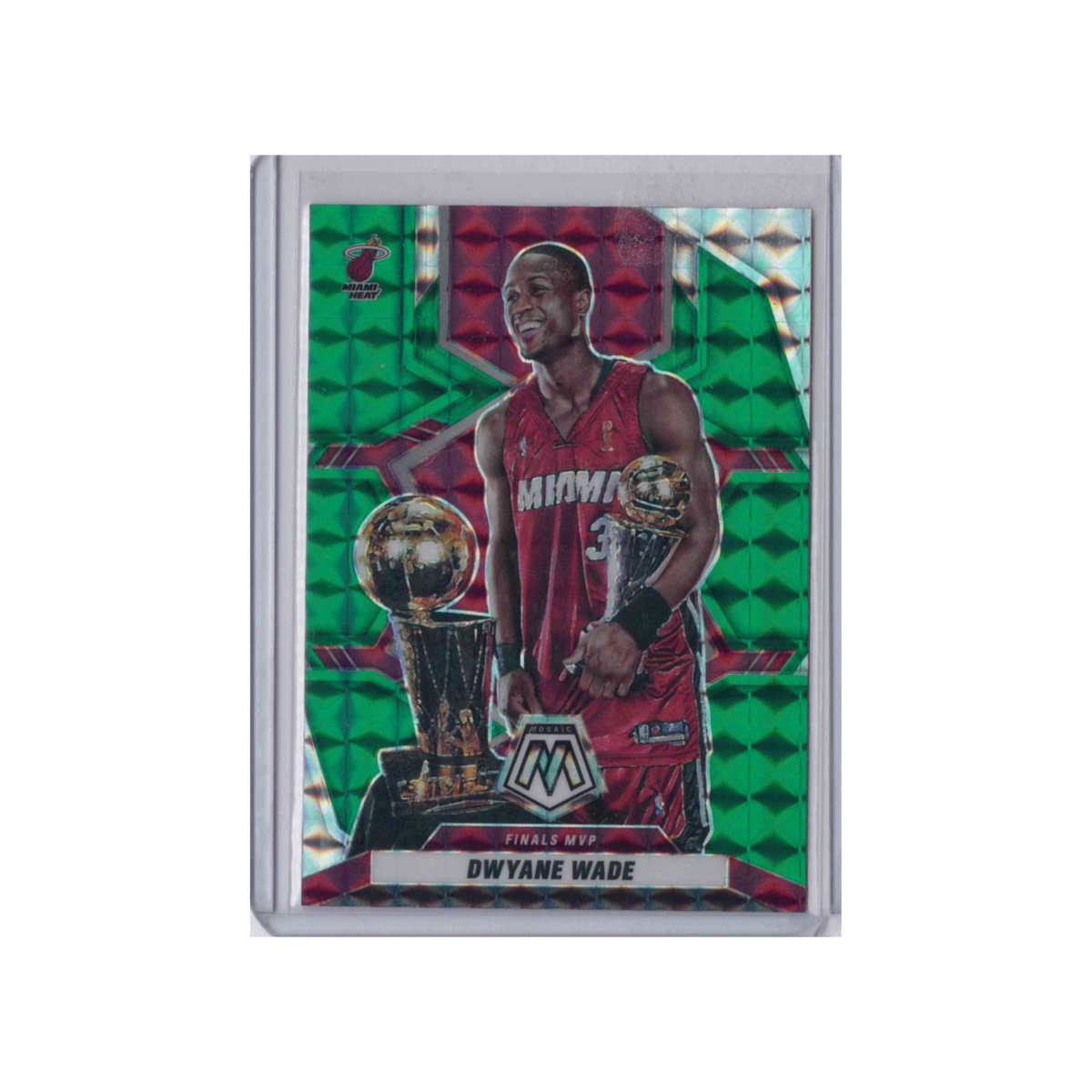 2021-2022 Panini Mosaic Finals MVPs | Dwyane Wade #299 | Green Mosaic Prizm