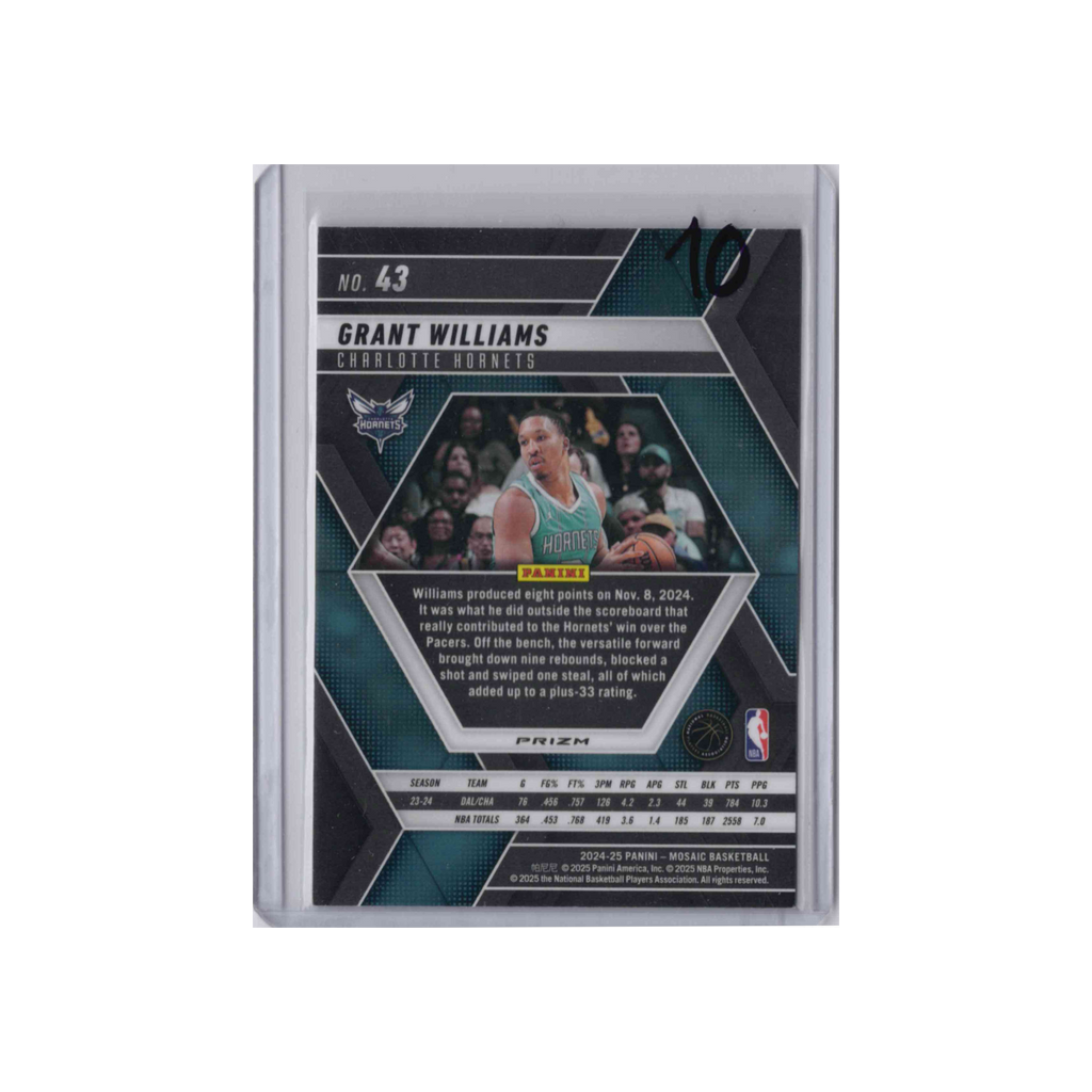 2024-2025 Panini Mosaic | Grant Williams #43 | Base
