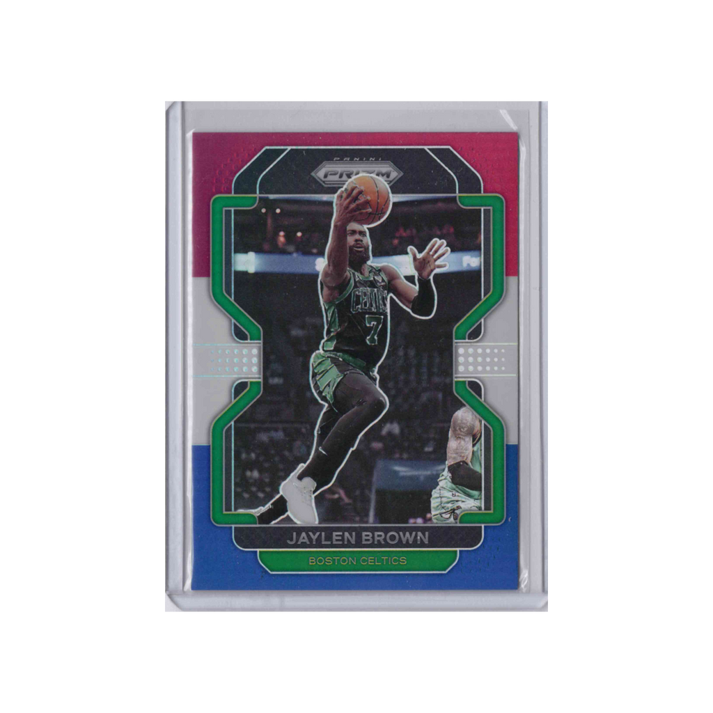 2021-2022 Panini Prizm | Jaylen Brown #97 | Red White & Blue Prizm