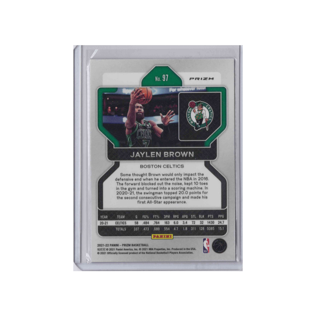 2021-2022 Panini Prizm | Jaylen Brown #97 | Red White & Blue Prizm