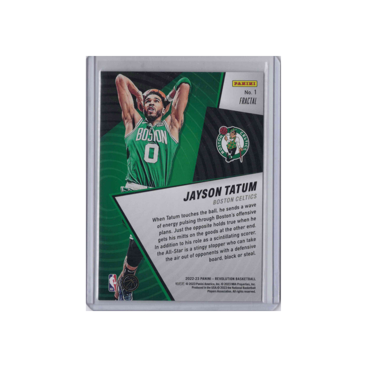 2022-2023 Panini Revolution | Jayson Tatum #1 | Fractal