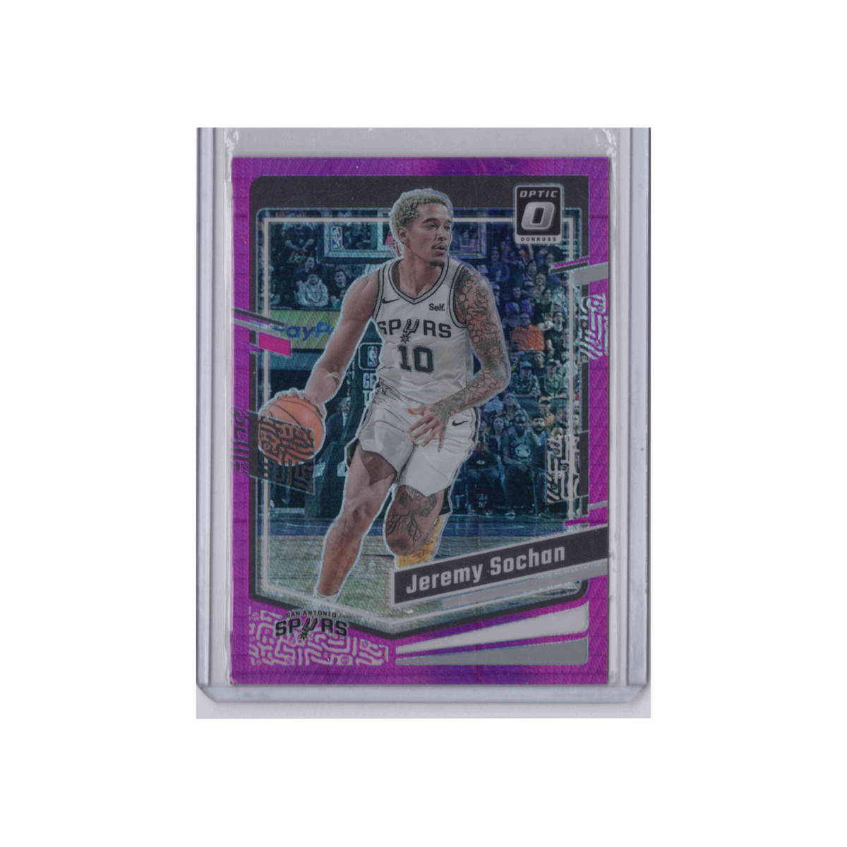 2023-2024 Donruss Optic | Jeremy Sochan #56 | Pink Hyper Prizm