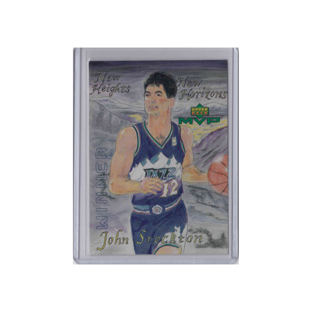 1998-1999 Upper Deck MVP Draw Your Own Card | John Stockton #W26 | Winner