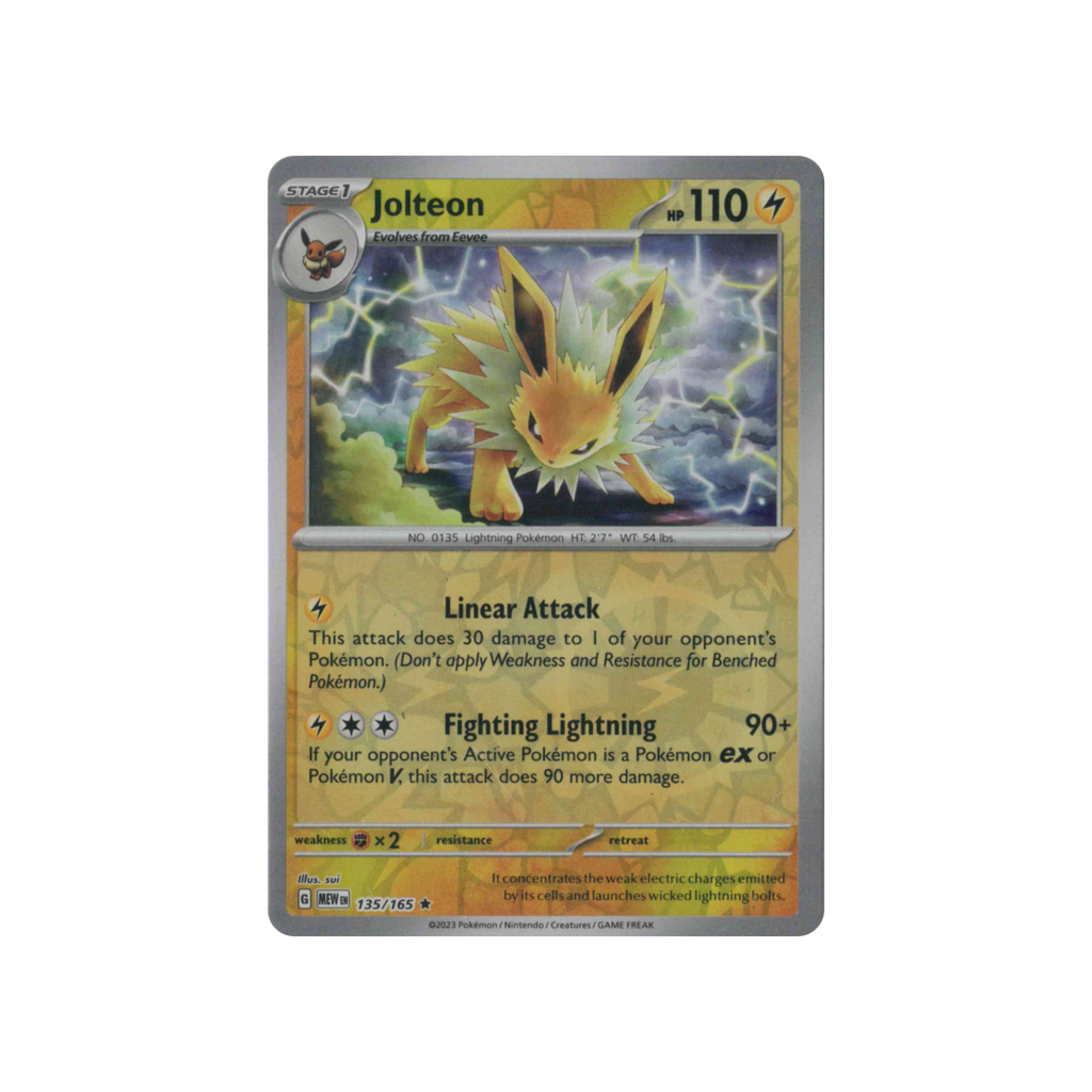 2023 Pokémon 151 | Jolteon #135/165 | Reverse Holo