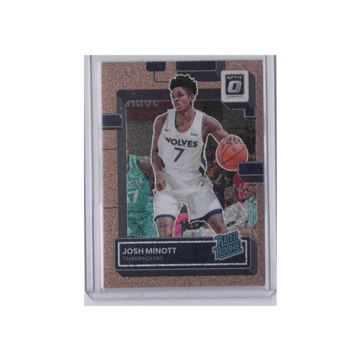 2022-2023 Donruss Optic Rated Rookie | Josh Minott #244 | Copper Glitter /99