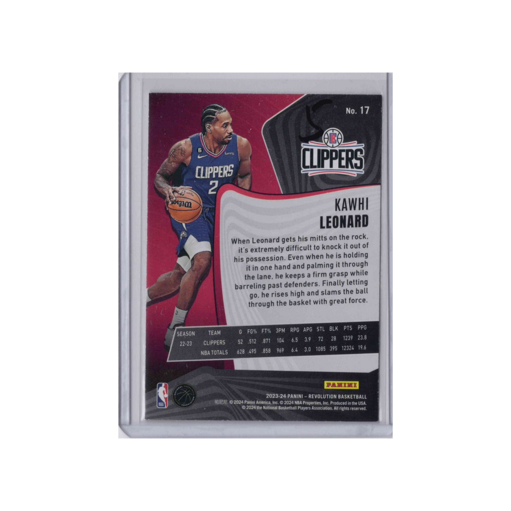 2023-2024 Panini Revolution | Kawhi Leonard #17 | Base