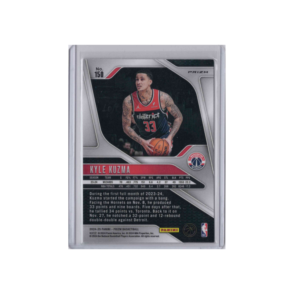 2024-2025 Panini Prizm | Kyle Kuzma #150 | Green Prizm