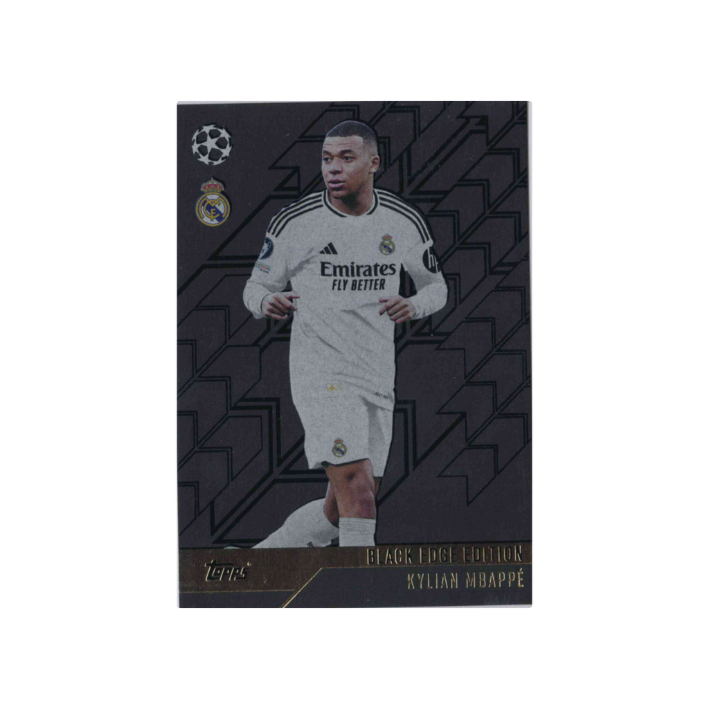 2024-2025 Topps Match Attax UCC | Kylian Mbappé #BE7 | Black Edge Edition