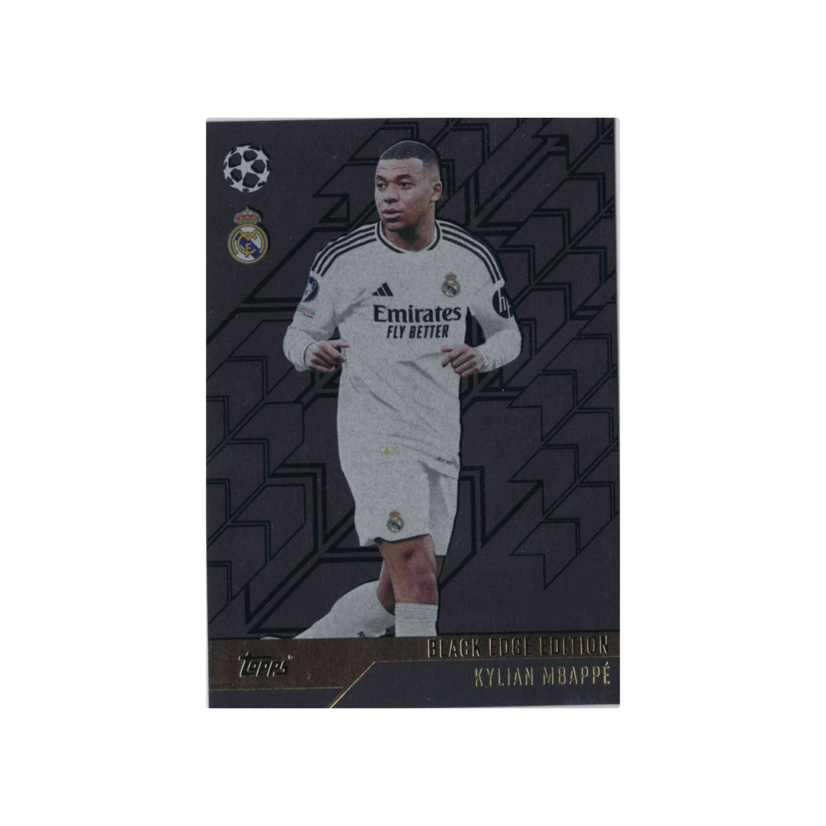 2024-2025 Topps Match Attax UCC | Kylian Mbappé #BE7 | Black Edge Edition