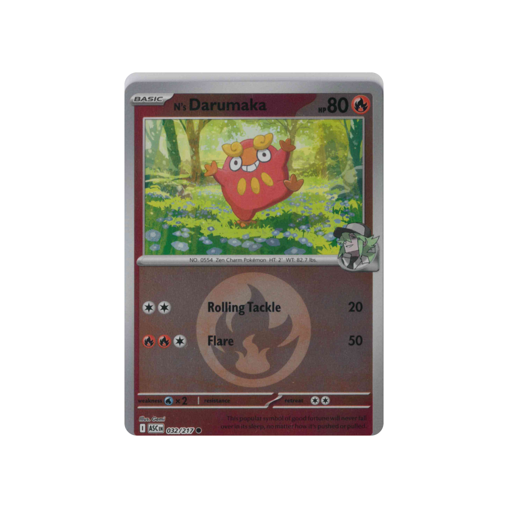 2026 Pokémon Ascended Heroes | N's Darumaka #032/217 | Reverse Holo (Energy Symbol Pattern)