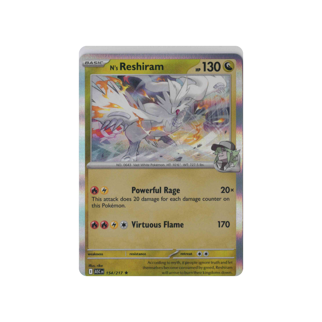 2026 Pokémon Ascended Heroes | N's Reshiram #154/217 | Holo