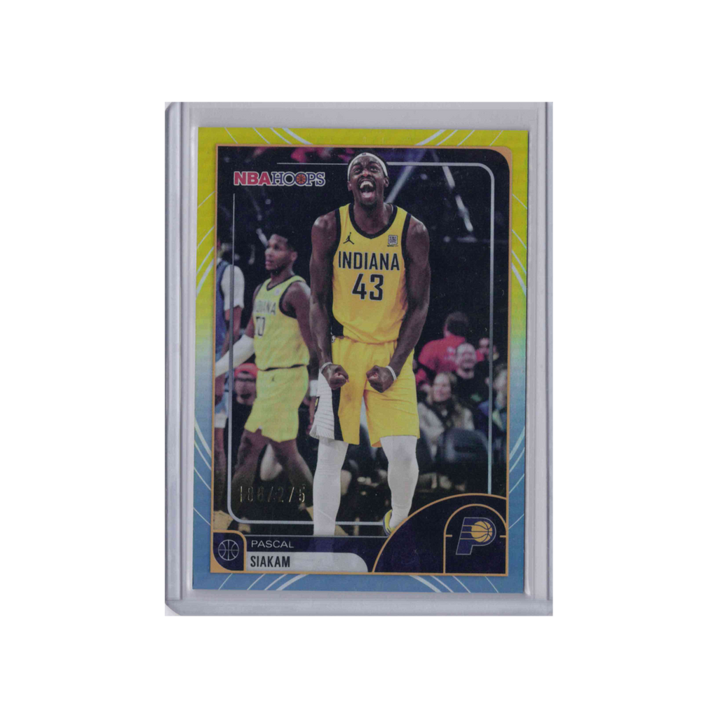 2025-2026 Topps NBA Hoops | Pascal Siakam #10 | Rainbow Blue and Yellow /275