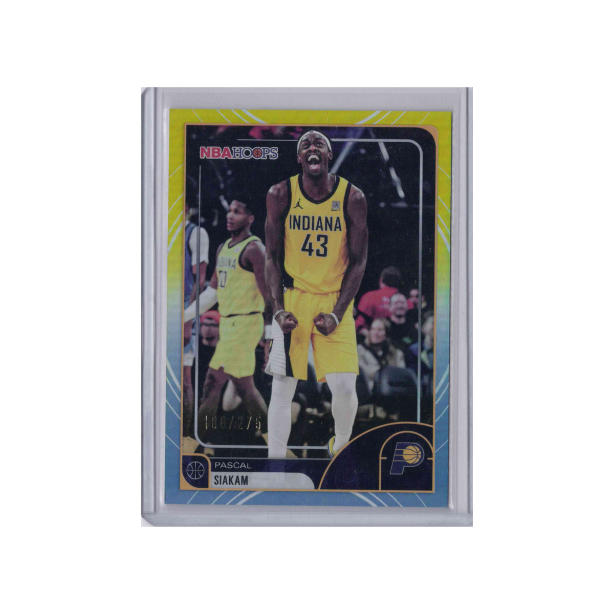 2025-2026 Topps NBA Hoops | Pascal Siakam #10 | Rainbow Blue and Yellow /275