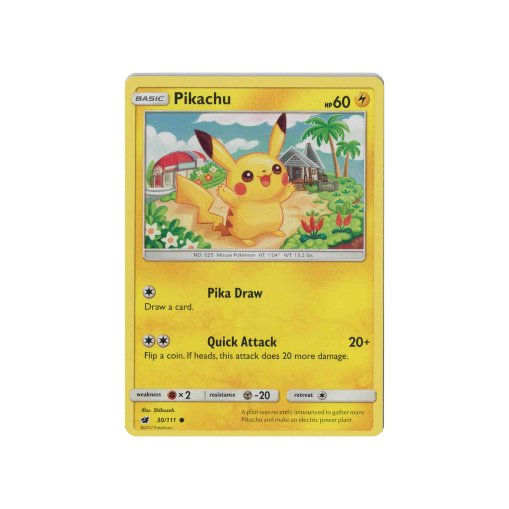 2017 Pokémon Crimson Invasion | Pikachu #30/111 | Non-Holo