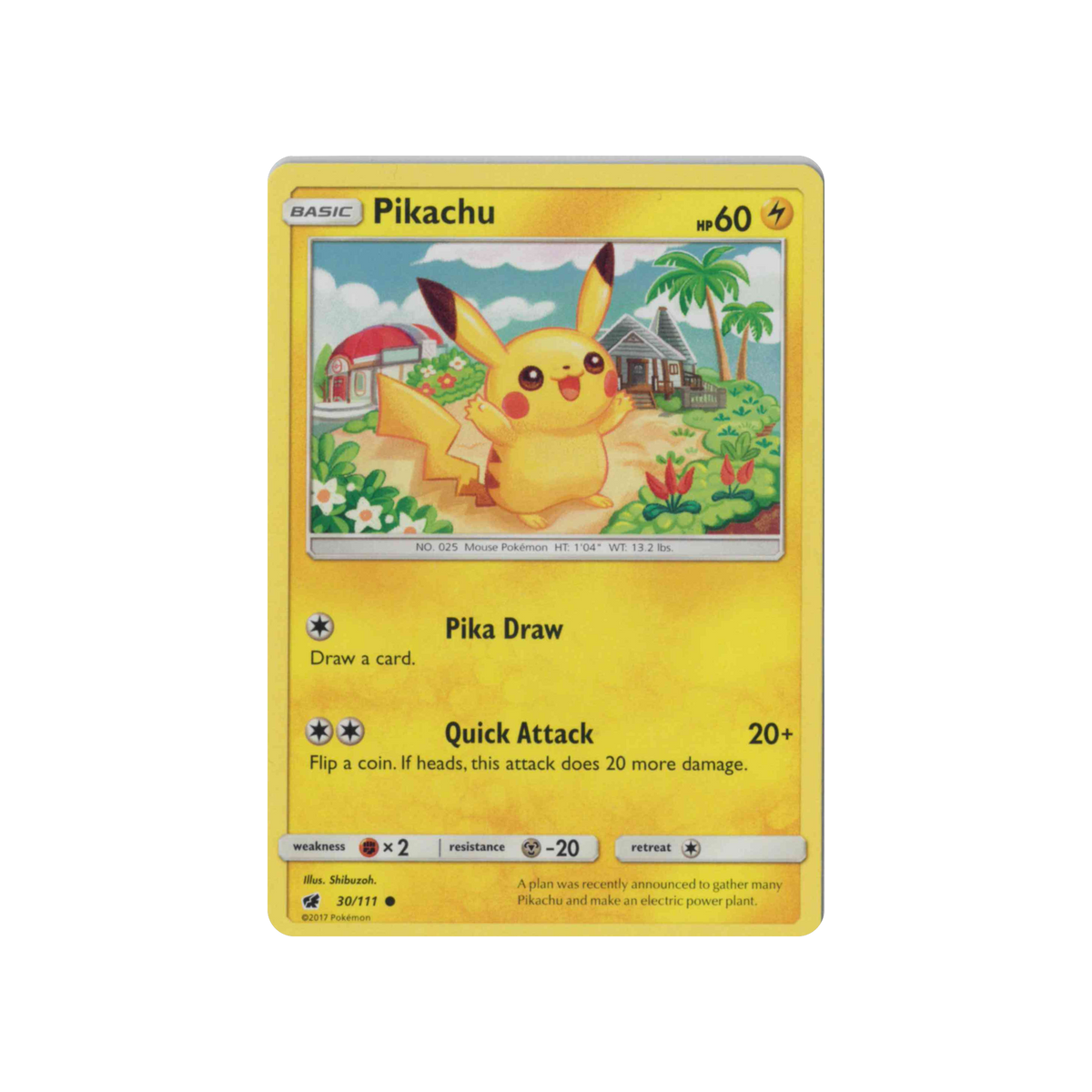 2017 Pokémon Crimson Invasion | Pikachu #30/111 | Non-Holo