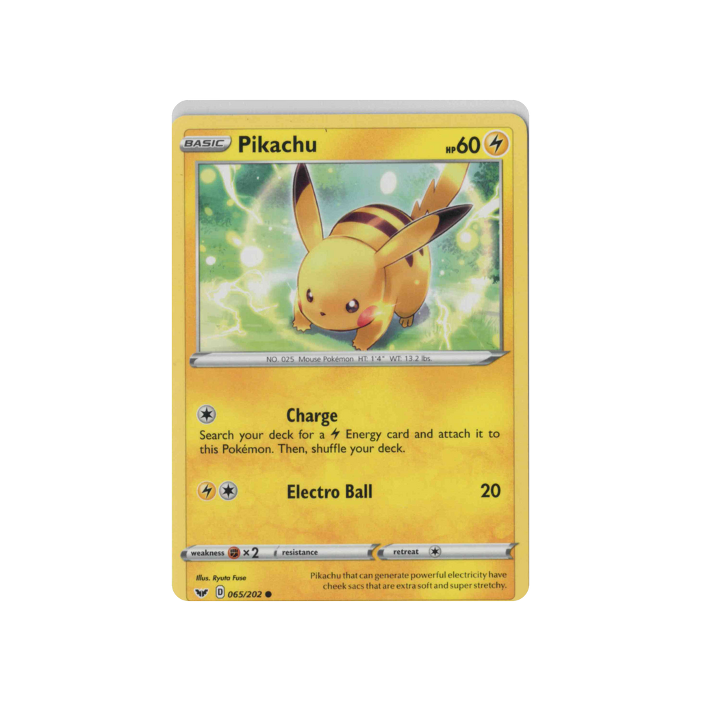 2020 Pokémon Sword & Shield | Pikachu #065/202 | Non-Holo