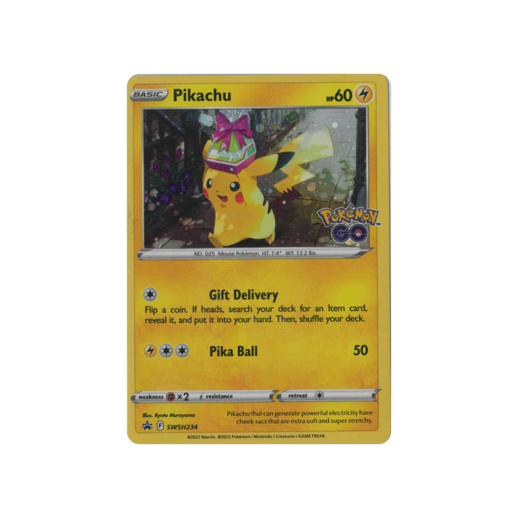2022 Pokémon Sword & Shield Black Star Promos | Pikachu #SWSH234 | Promo (Pokémon GO)