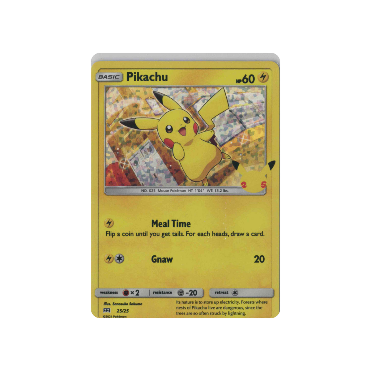 2021 Pokémon McDonald's Collection | Pikachu #25/25 | Holo