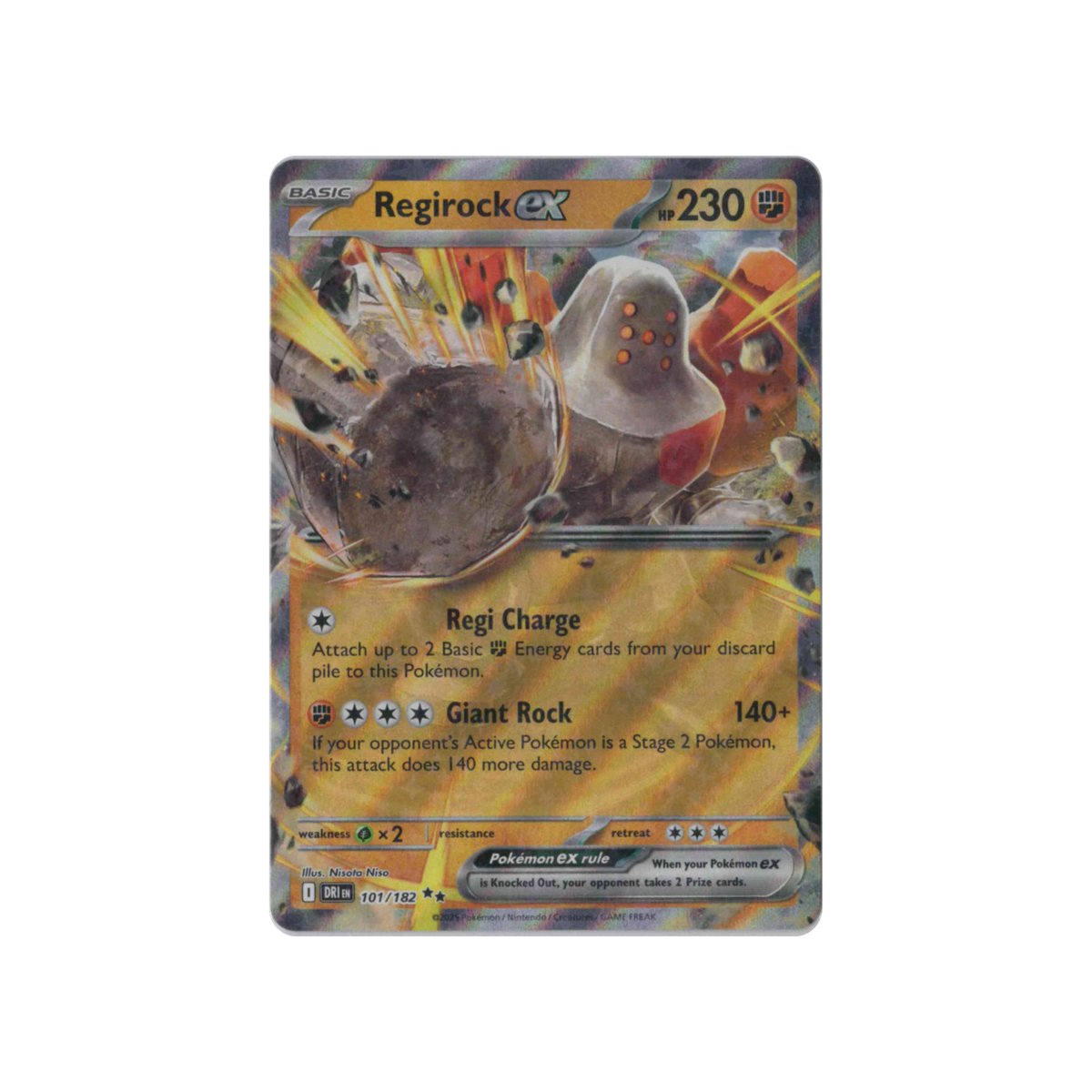 Regirock Ex | Destined Rivals #101/182