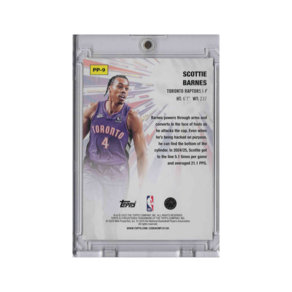 2025-2026 Topps Power Players | Scottie Barnes #PP-9 | Base