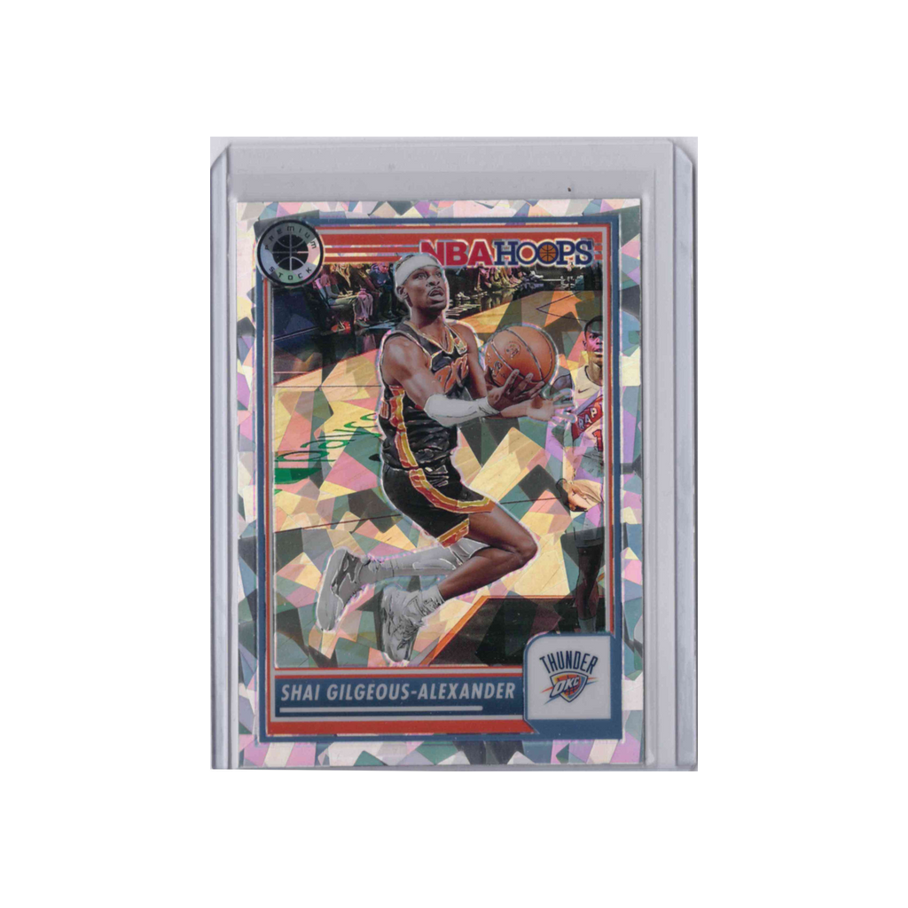 2023-2024 Panini NBA Hoops Premium Stock | Shai Gilgeous-Alexander #147 | Cracked Ice