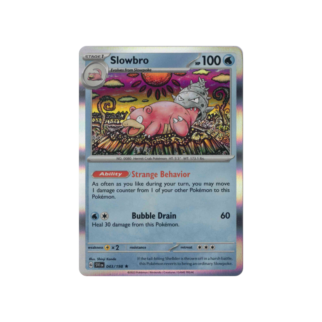 2023 Pokémon Scarlet & Violet | Slowbro #043/198 | Holo