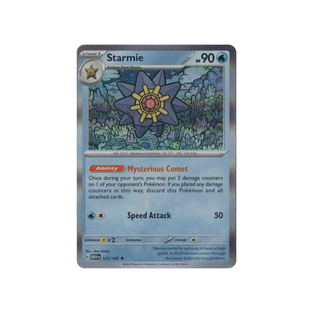 2023 Pokémon 151 | Starmie #121/165 | Holo