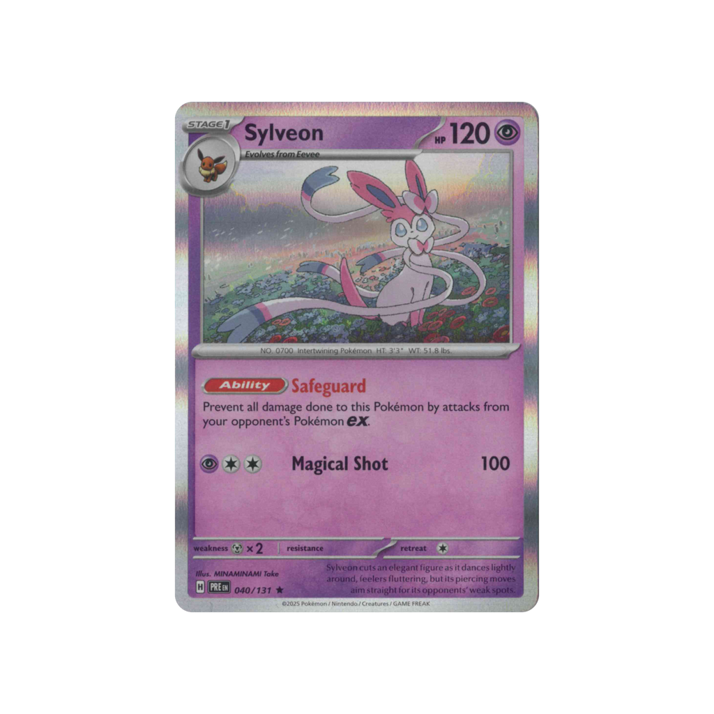 2025 Pokémon Prismatic Evolutions | Sylveon #040/131 | Holo