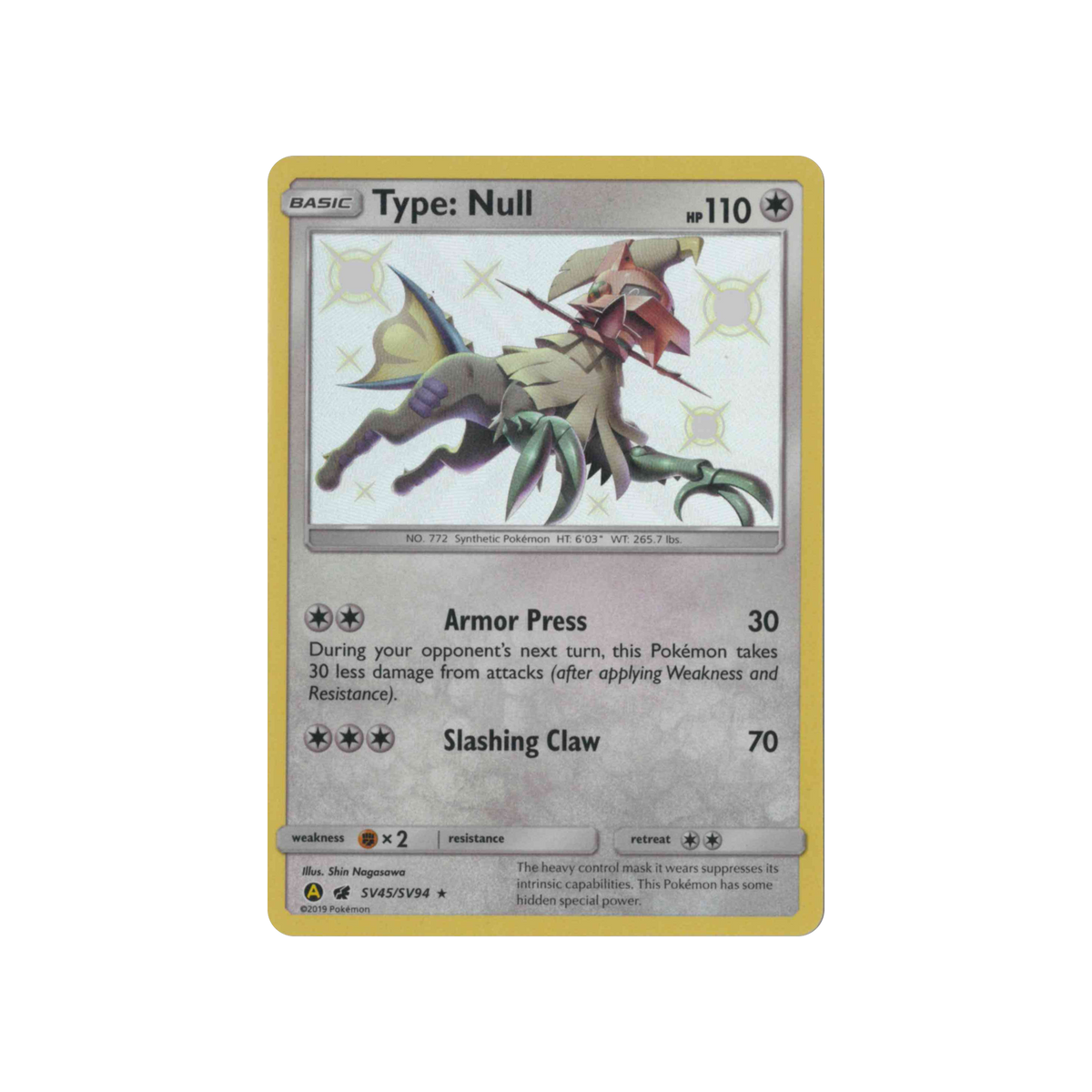 2019 Pokémon Hidden Fates | Type: Null #SV45/SV94 | Shiny Vault