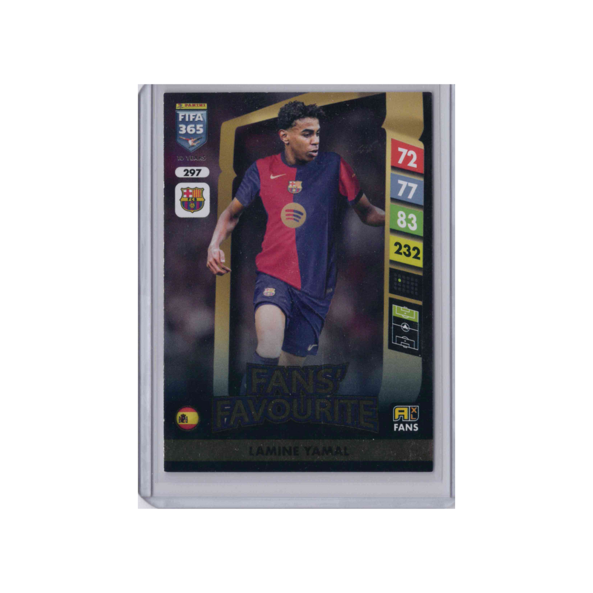2025 Panini Adrenalyn XL FIFA 365 Fans' Favourite | Lamine Yamal #297 | Insert